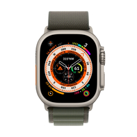 Apple Watch Ultra GPS + Cellular, 49 мм, корпус из титана, ремешок Alpine зеленого цвета,